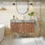 Meuble-lavabo de luxe en noyer de 36 po Luxury