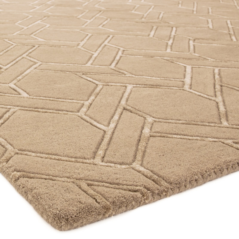 Geometric Hand Woven Area Rug, Rectangle 120 x 170cm