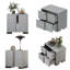 Table de chevet 2 tiroirs Modern-1468302871