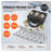 Hydraulic Pressure Test Kit, 10/100/250/400/600Bar, 5 Gauges 13 Couplings 14 Tee Connectors 5 Test Hoses, Excavator Hydraulic Test Gauge Set With Carrying Case For Excavator Tractors Machinery