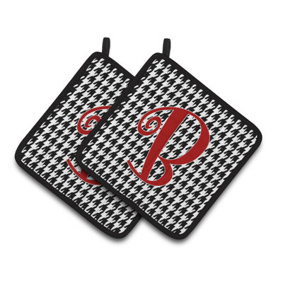 Cuisinier poignée Houndstooth