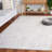 Ebony Hand Tufted Wool Viscose Cotton with Latex Geometric Rug in Light Brown/Ivory-1108485186