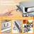 6-Pack Chafing Dishes Set 9Qt Foldable Rectangular Chafer Set, Stainless Steel Food Warmer Set, Full Size Water Pan, Fuel Holder for Cooked Food Insulation