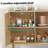 Sideboard Buffet Cabinet With 3 Rattan Doors, Kitchen Storage Cabinet For Entryway Living Room-243067387