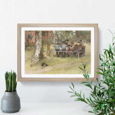 Breakfast Under the Big Birch Tree by Carl Larsson - Picture Frame Painting