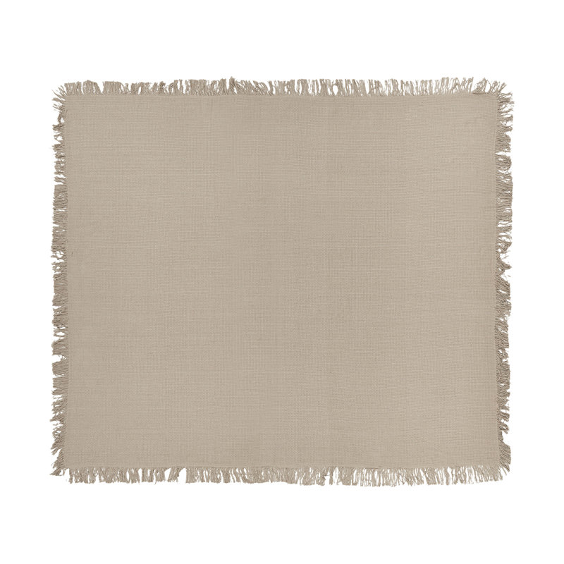 YERBENT Cotton No Pattern Bedspread, Taupe