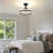 Dimmable Ceiling Fan Light, 3 Color Temperatures Adjustable With Remote & Reversible Blades