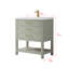 Meuble-lavabo simple 30 po avec comptoir en céramique Vicini-117574238