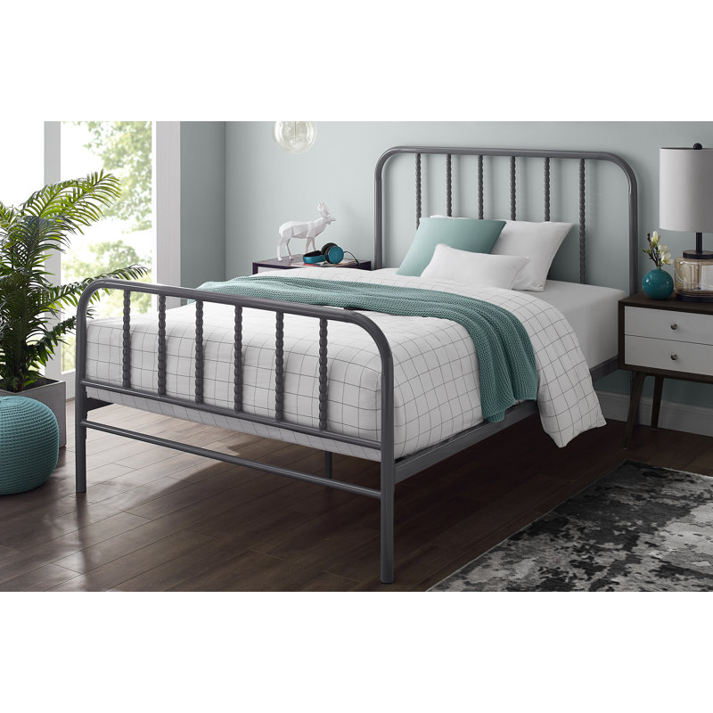 Lit plateforme Northome, Double, Anthracite