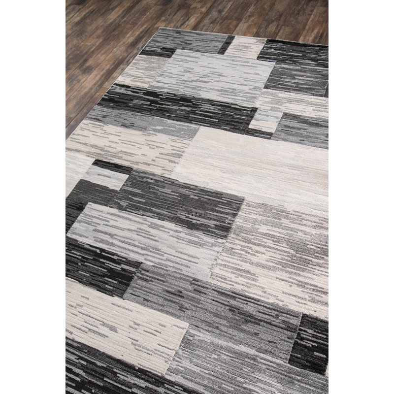 Tapis gris anthracite Bentor, Tapis de couloir 2 pi 3 po x 7 pi 6 po