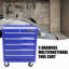 Coffre à outils à 5 tiroirs, armoire de rangement pour outils pour le garage avec 4 roues et système de verrouillage-1633454253