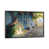 Toile encadrée de bois rustique foncé