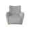 Swivel Accent Chair In Zinc Colored Fabric With Comfortable Seating And Transitional Design For Modern Interiors