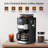 Electactic 10-Cup Coffee Maker - Built-In Grinder, 1.5L Reservoir, 12H Timer, 2H Keep Warm