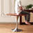 Walnut Round Solid Wood Dining table-1716437818