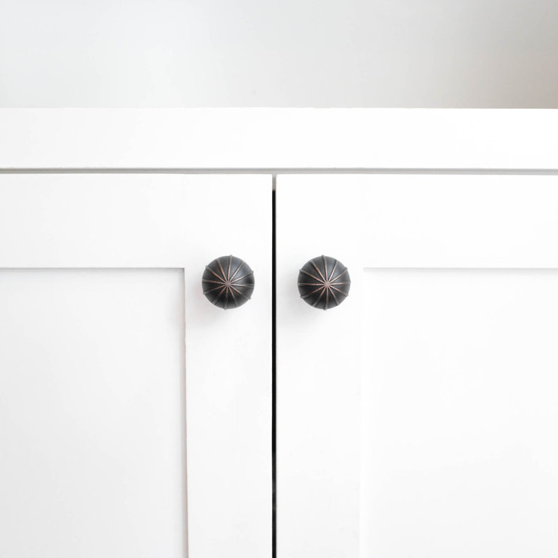 Sunburst Round Knob, Venetian Bronze