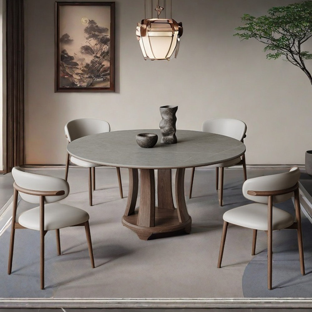 ZKuylo Italian style high-end round dining table sets | Wayfair