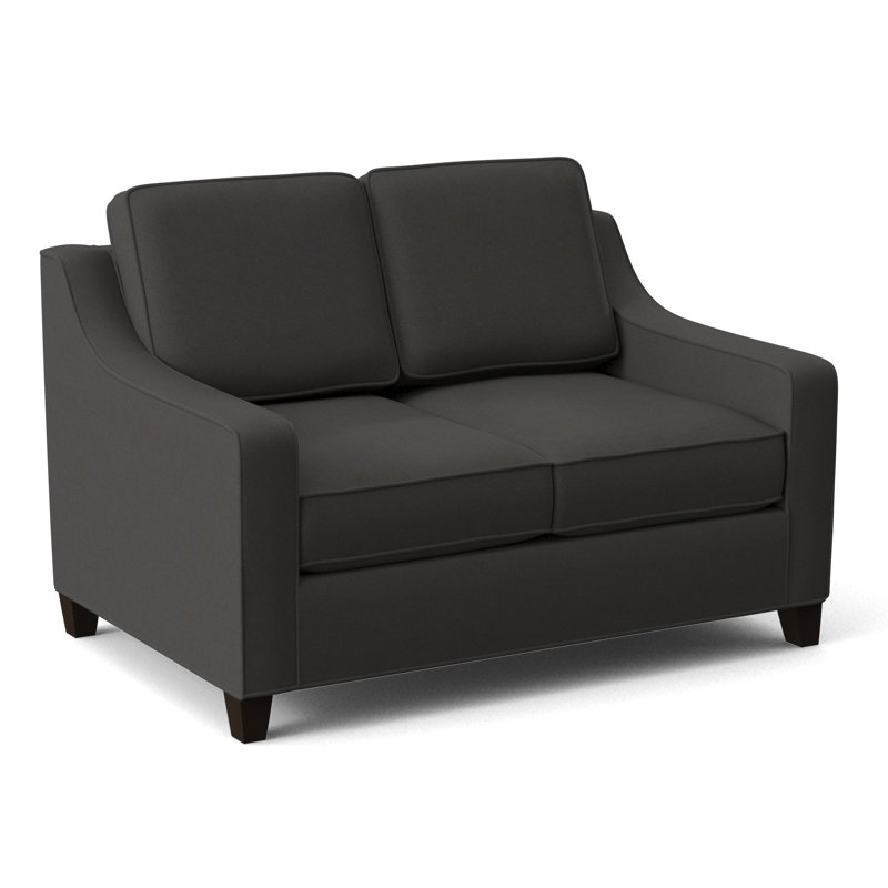 Clark 54" Square Arm Sofa Bed, Dillon Black, Cafelle