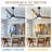 72'' Farmhouse Solid Wood Ceiling Fan with Light and Remote, 6-speed Reversible DC Motor, Dimmable LED Light, Large Modern Ceiling Fan For Living Rooms 