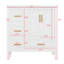 Meuble-lavabo 36 po avec lavabo, meuble-lavabo simple autoportant avec 2 portes et 4 tiroirs à fermeture en douceur-1614978733