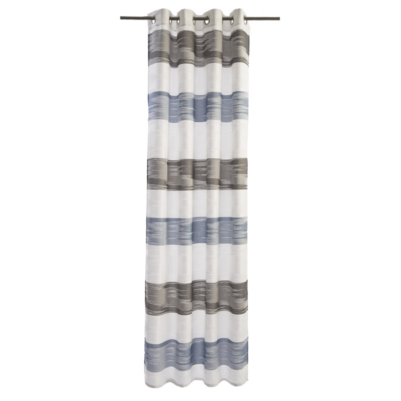 James Single Curtain, Blue/Grey