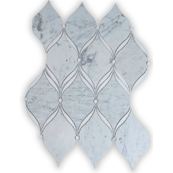 14"x11" Marble Mosaic Wall & Floor Tile