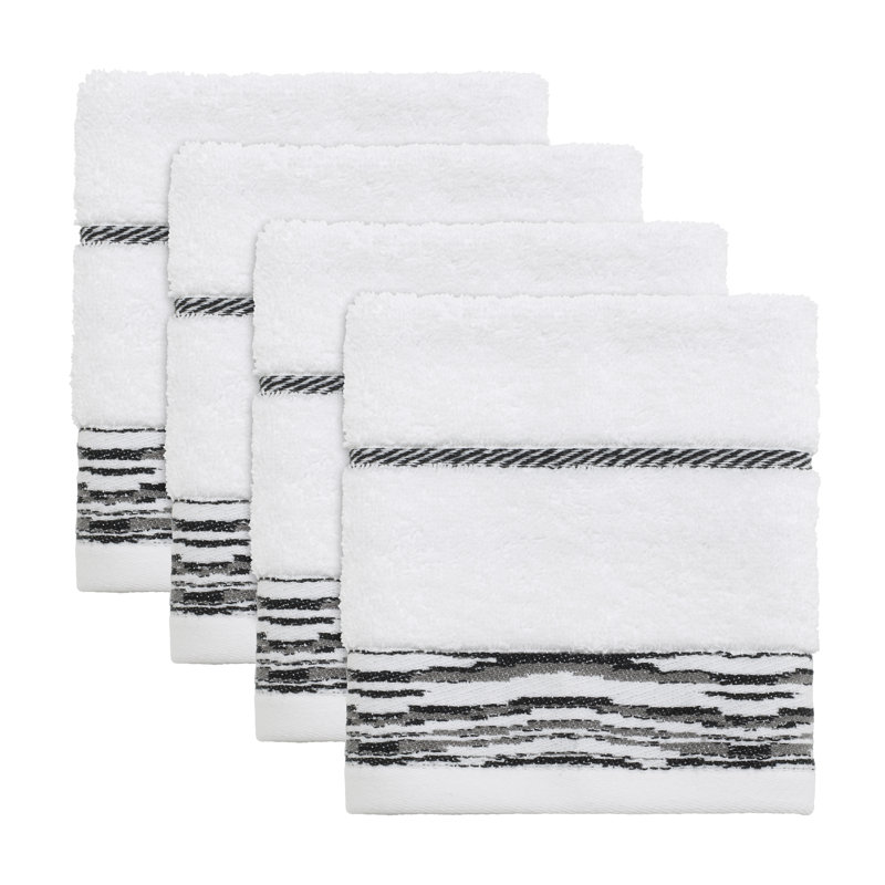 Nicole Miller Sydney 100% Cotton Jacquard Washcloth