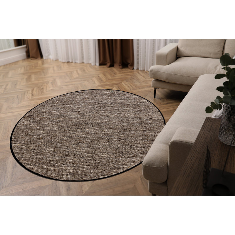 Round Ortaliz Wool Area Rug, Round 120cm