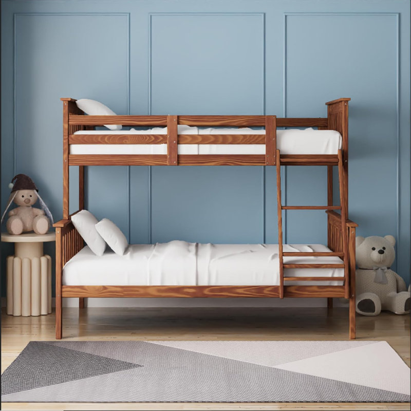 Lit superposé simple Amish Crafted Mission, Jumeaux sur complet, Caribbean Blue Paint