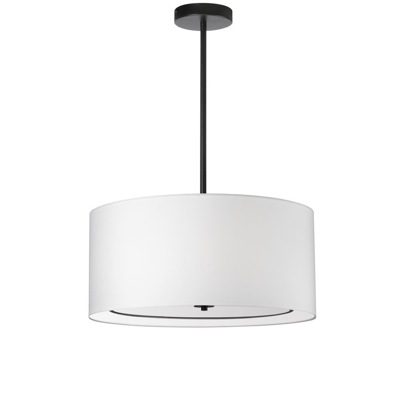 Luminaire suspendu incandescente 4 lumières de la marie, H 10 po x l 22 po x P 22 po