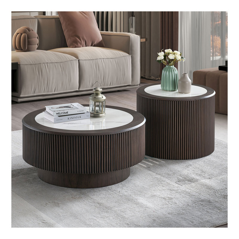 Ensemble de tables basses Modern Faux Marble