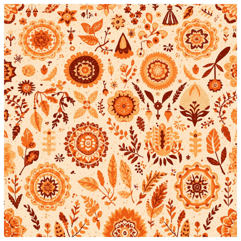 Housses de couette à motifs floraux complexes, Queen