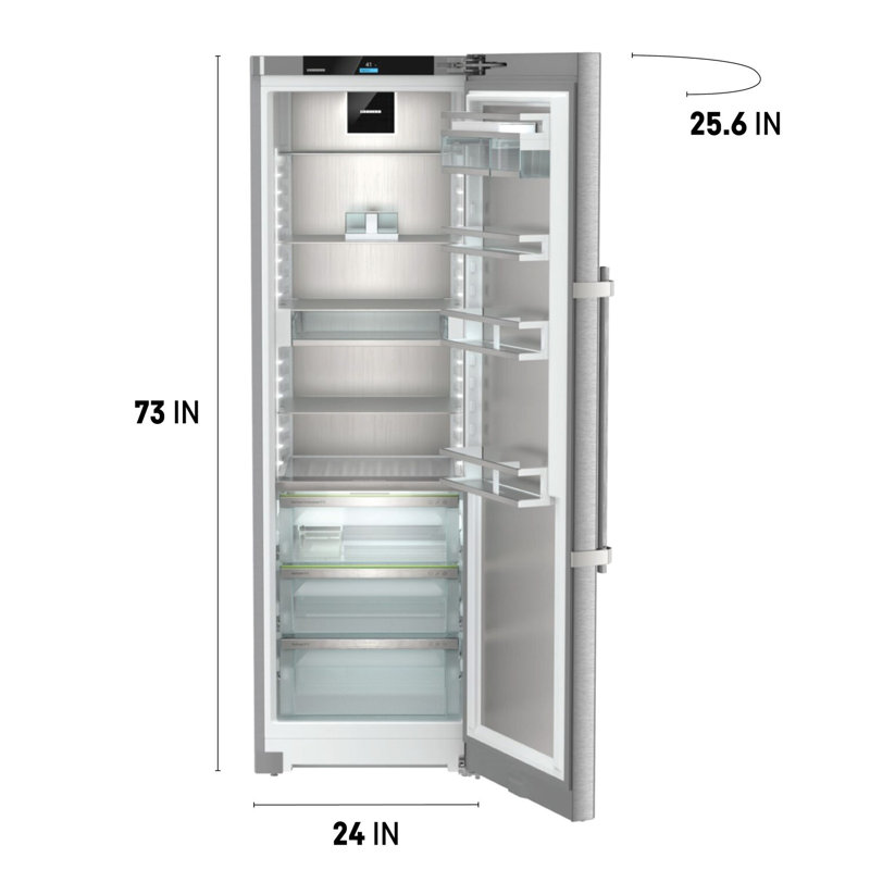 24 Inch Freestanding All Refrigerator With 13.7 Cu. Ft. Total Capacity