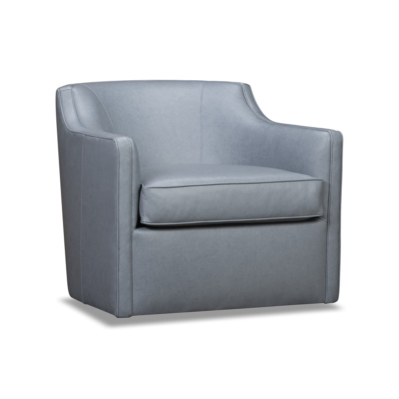 Marietta Upholstered Swivel Armchair, Rangers Adriatic Blue