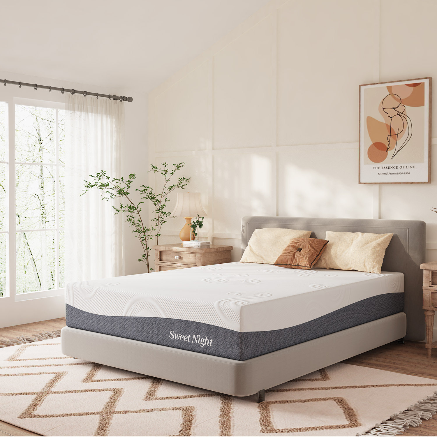 10 in. Queen Gel Memory Foam Mattress - Medium