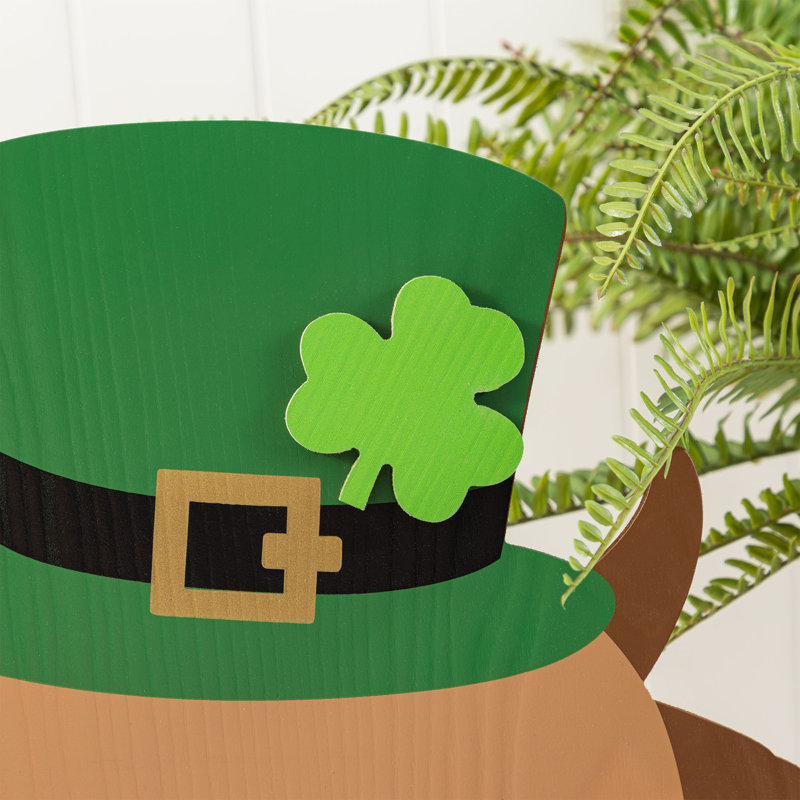 Décoration de porche en bois 24 "H St. Patrick's Highland