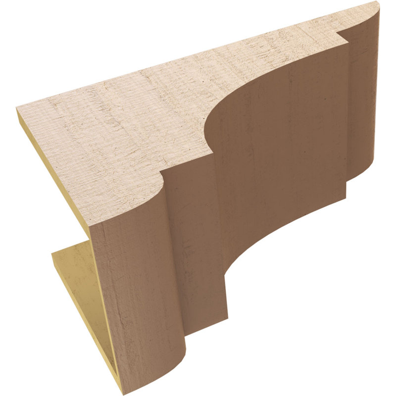 New Brighton cèdre brut grain de bois TimberThane Corbel, apprêté brun clair, H 11 po x l 11 po x P 22 po