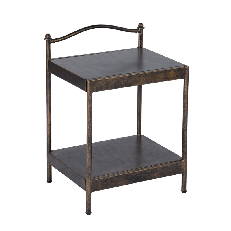 Lugo 45 cm W Steel Bedside Table