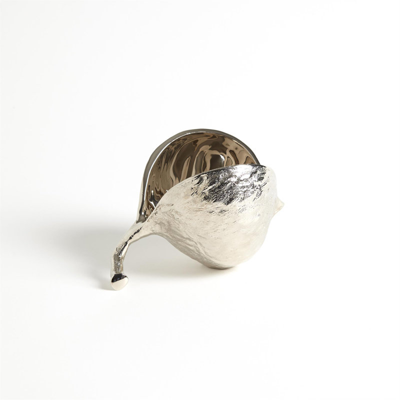 Chestnut Bowl, 4.75" H x 5.5" W x 7" D, Nickel