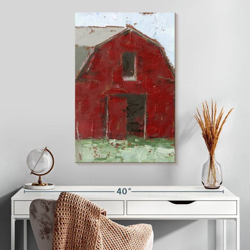 Lilie Big Red Barn I, 30" H x 20" W