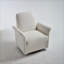 Fauteuil d'appoint pivotant moderne pour adultes, fauteuil en tonneau avec base en bois et sièges d'appoint-614442388