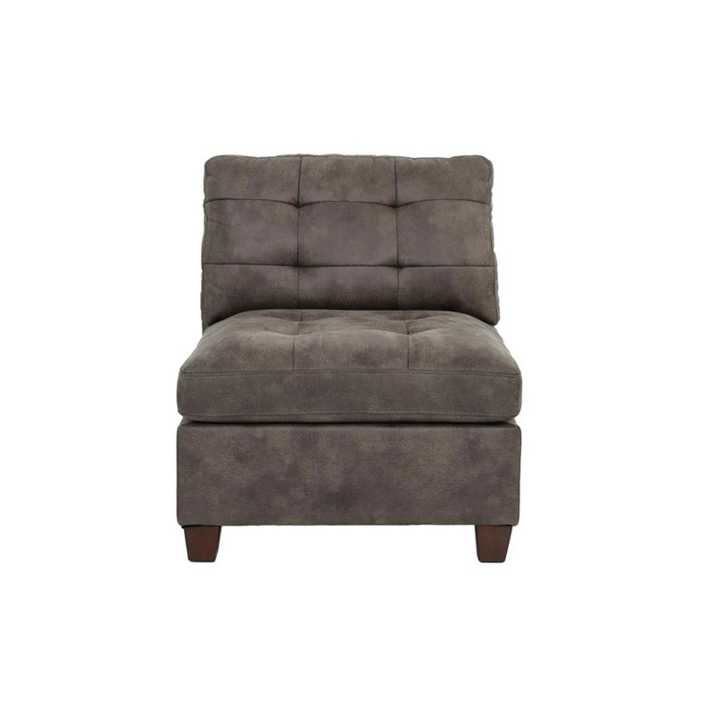 Fauteuil capitonné en similicuir respirant 1pc
