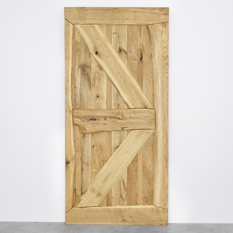 Virpi Solid Oak Barn Doors, Natural Wood Oiled, 210cm H x 80cm W x 4cm D