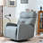Swivel Rocker Recliner Chair,360 Degree Nursery Rocking Chair,Glider Chair,Modern Small Rocking Swivel Recliner Chair for Bedroom,Living Room Chair Home Theater Seat,Phone Holder(gray)-503800678