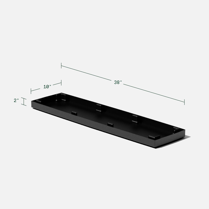 Ensemble moyen avec plateau Veradek Block Series Span, Ensemble de 1, Noir