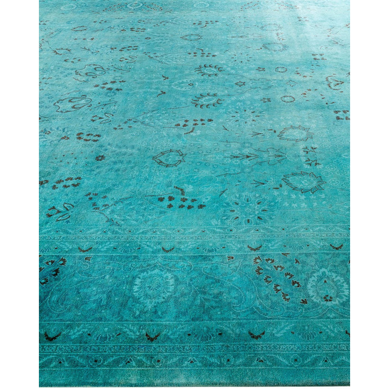 Overyed One-of-a-Kind Rectangle 10'3" X 14' Hand Knotted Area Rug