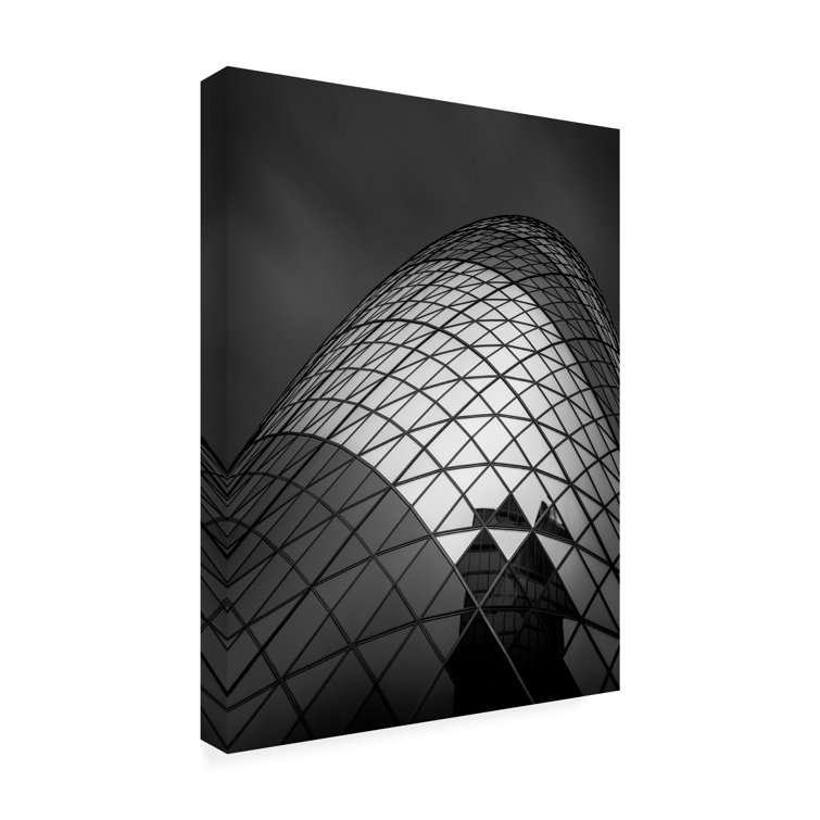 Ebern Designs The Gherkin On Canvas Print | Wayfair