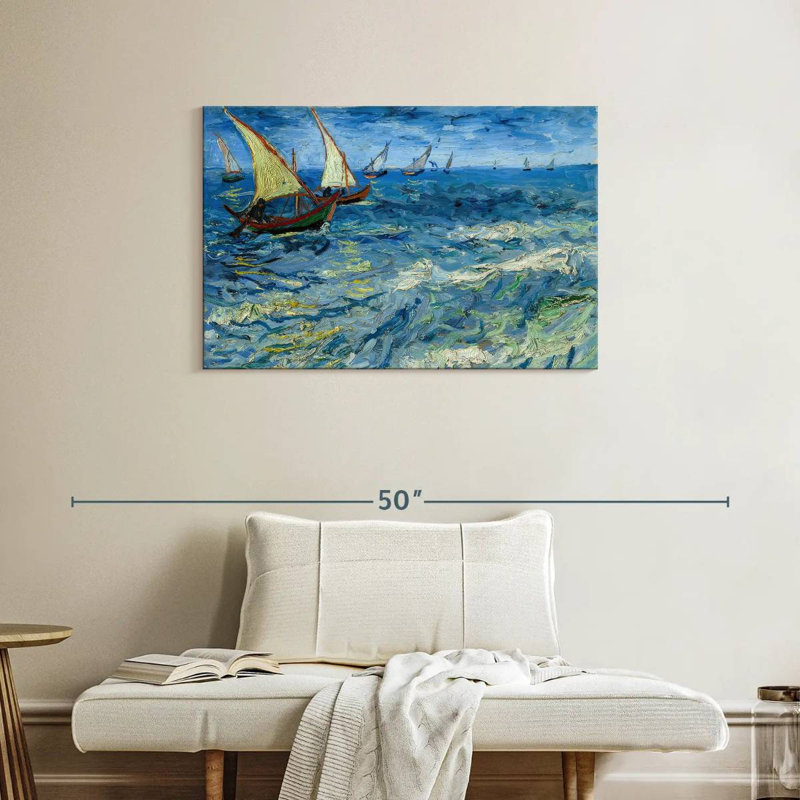 Mehar Fishing Boats At Saintes-Maries, 24" H x 36" W