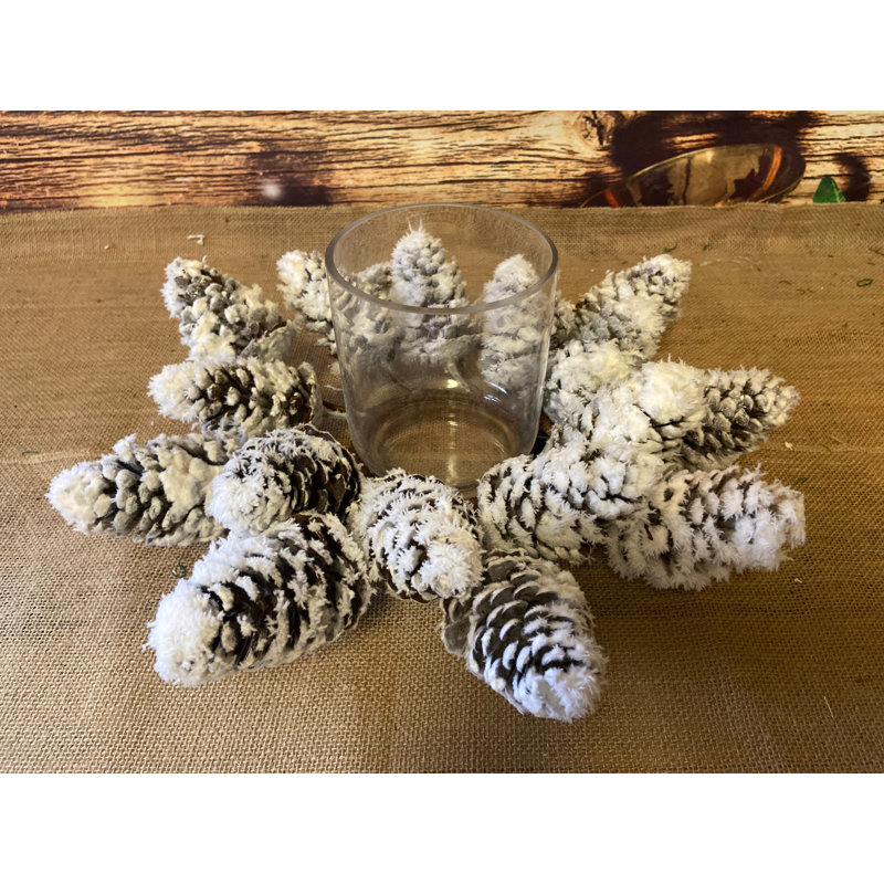 Flocked Pinecone Hurricane