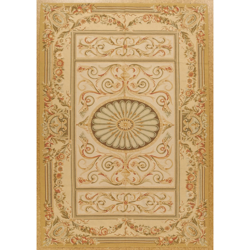 Tapis unique Aubusson 6 x 9 Modren